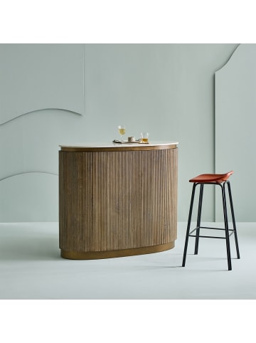 Signature Tresen BUREN in Braun - (W) 120 x (H) 104 x (L) 50 cm