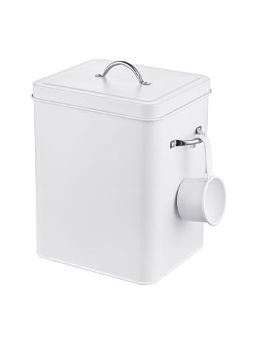 relaxdays Waschmittelbox in Weiß  - 6 l