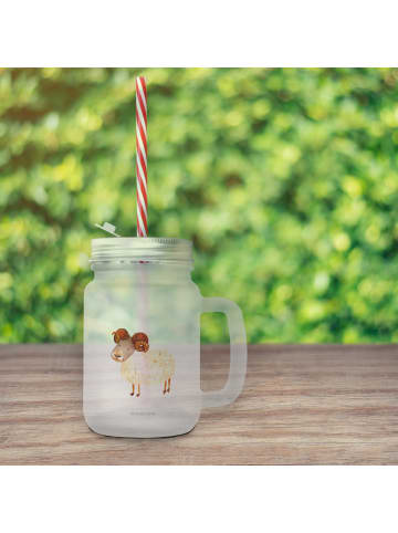 Mr. & Mrs. Panda Limonadenglas Sternzeichen Widder ohne Spruch in Transparent