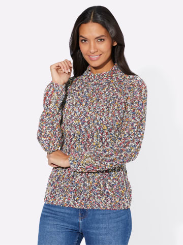 WITT WEIDEN Stehkragenpullover in nachtblau-meliert