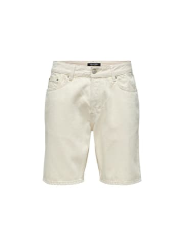 ONLY & SONS Beige Baumwolle Bermudashorts