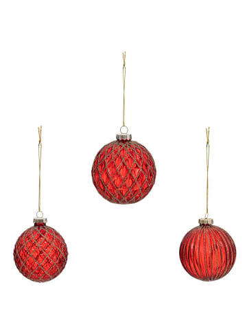 Atmosphera Créateur d'intérieur Weihnachtskugeln in rot
