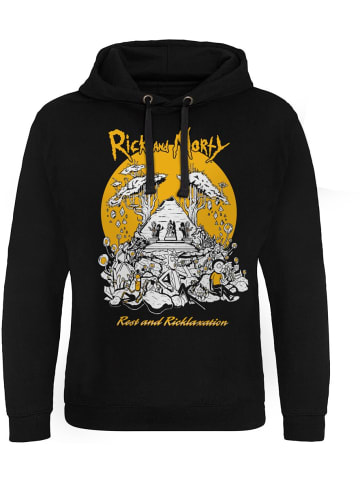 Rick and Morty Hoodie in Schwarz