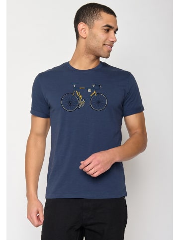 GreenBomb T-Shirt Bike Knut in Marineblau