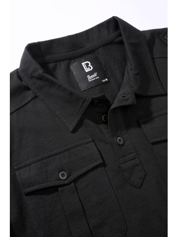 Brandit Polo "Jon Poloshirt Short Sleeve" in Schwarz