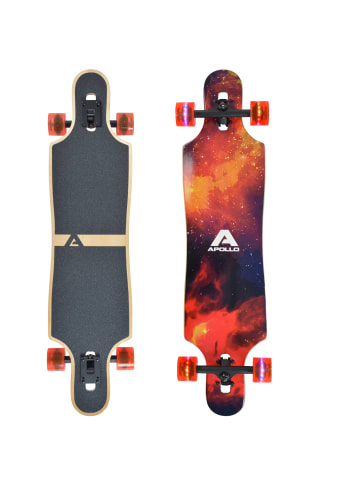 Apollo Twin Tip DT Longboard " Redshift - LED Wheels " in rot/schwarz