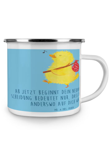 Mr. & Mrs. Panda Kaffeetasse Neuanfang Scheidung mit Spruch in Sky Blue