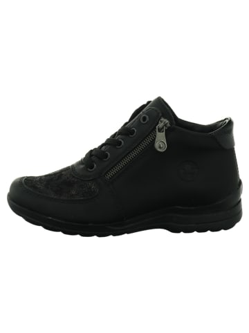 rieker Damenschnürrstiefel Mehrweite warm L184000 L18 in  Schwarz