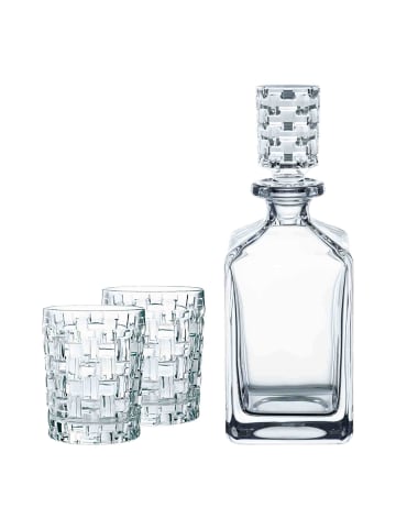 Nachtmann 3-tlg. Whiskygläser + Karaffe Bossa Nova in Transparent – in transparent