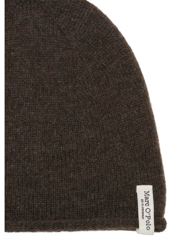 Marc O'Polo Mütze in Stone Brown Melange