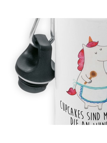Mr. & Mrs. Panda Trinkflasche Einhorn Küche mit Spruch in Weiß