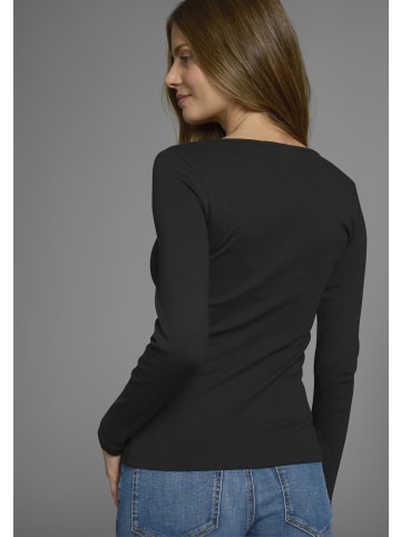 AJC Langarmshirt in schwarz
