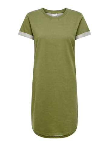 JACQUELINE de YONG Lockeres Kleid Shirtkleid JDYIVY Rundhals Midi Dress Tunika in Olive