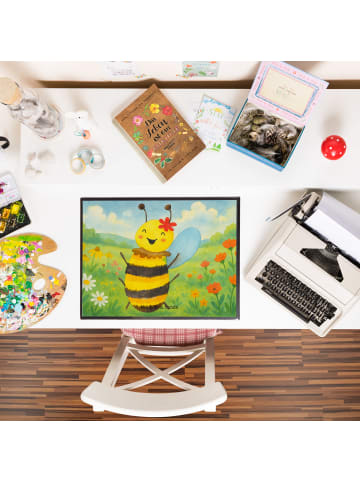 Mr. & Mrs. Panda Tischunterlage Biene Happy Design ohne Spruch in Weiß