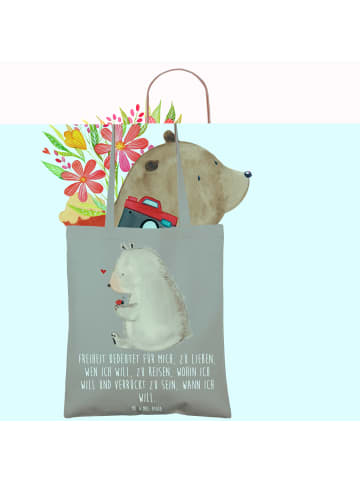 Mr. & Mrs. Panda Tüte Bär Marienkäfer mit Spruch in Braun Pastell