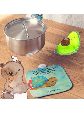 Mr. & Mrs. Panda Topflappen Schnecke Sir Design mit Spruch in Weiß