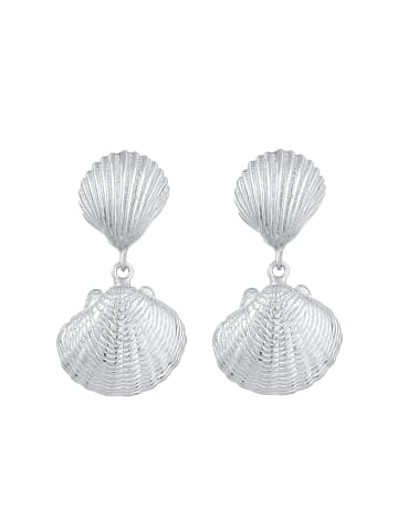 Elli Ohrringe 925 Sterling Silber Muschel in Silber