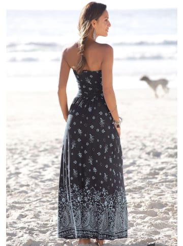 s.Oliver Maxikleid in blau-bedruckt