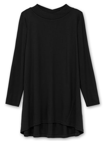 sheego Longshirt in schwarz