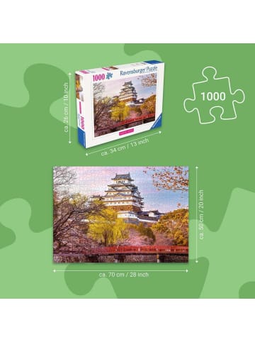Ravensburger Ravensburger Erwachsenenpuzzle 1000 Teile - Burg Himeji, Japan in bunt
