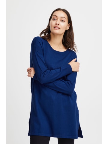 Fransa Strickpullover FRBLUME TU 4 - 20612424  Strickkleid in Midi-Länge in Blau
