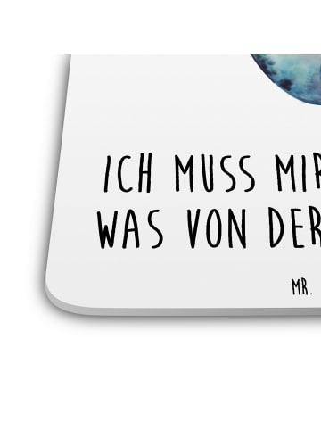 Mr. & Mrs. Panda Glasuntersetzer Narwal Gitarre mit Spruch in Weiß