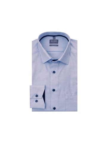 OLYMP  Langarm Business Hemd für Herren in blau in blau