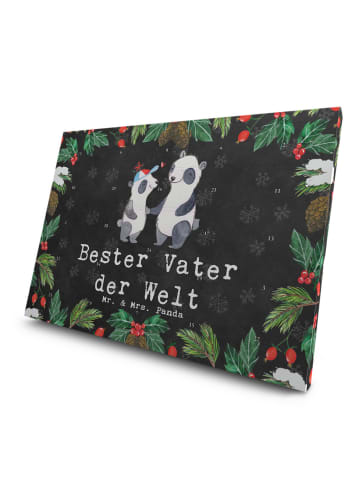 Mr. & Mrs. Panda Tee Adventskalender Panda Bester Vater der Welt... in Kreidetafel