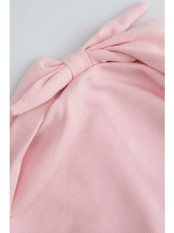 Coccodrillo Mütze mit Bindebändern in rosa