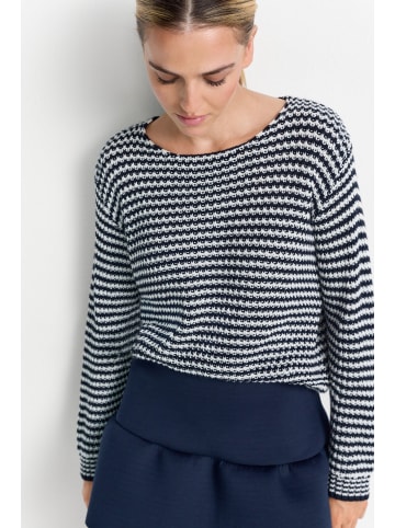 Rich & Royal Pullover in marine weiß - 0001