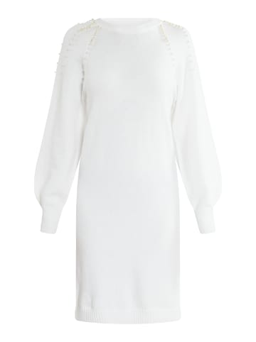 faina Damen Strickkleid in Weiss
