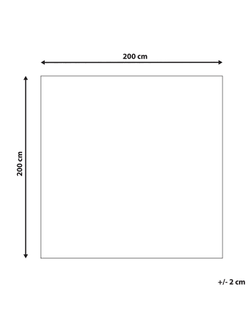 Beliani Vintage KUMRU in Beige/Beige - (W) 200 x (H) 1 x (L) 200 cm