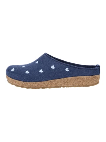 HAFLINGER Hausschuhe GRIZZLY COURICINI in Jeans