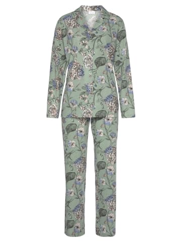 LASCANA Pyjama in jade-allover-gemustert
