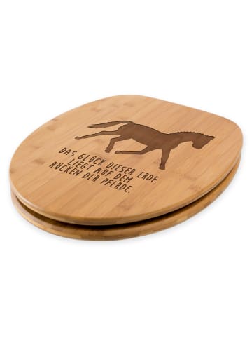 Mr. & Mrs. Panda Toilettendeckel Dressurpferd mit Spruch in Transparent