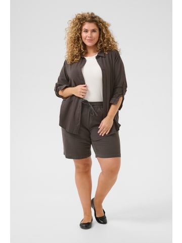 KAFFE curve Langarm - Hemd KCnana Regular fit in Black Oyster