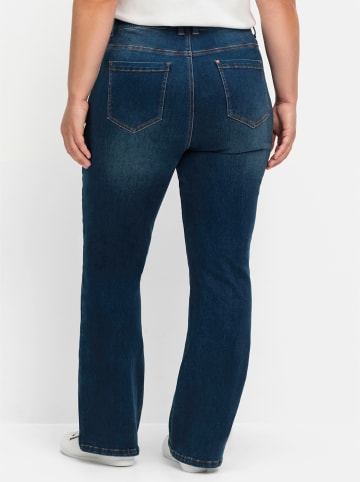 sheego Jeans in dark blue denim