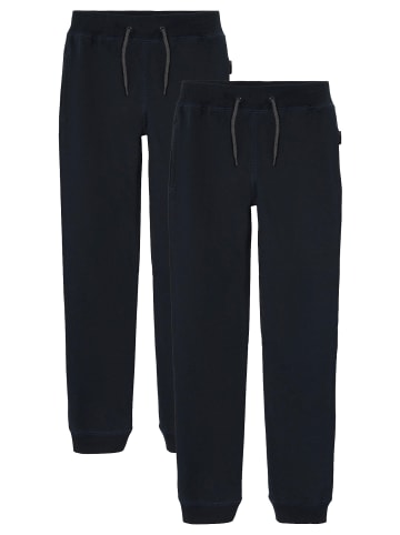 name it 2-er Set Basic Jogginghose Sweatpants Gefüttert NKMSWEAT in Dunkelblau-2