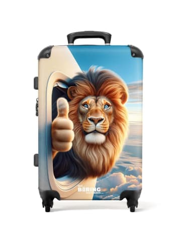 NoBoringSuitCases Suitcase Einzigartige Löwen-Illustration –