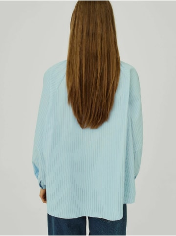 Norr Hemd Travis in Light blue stripe