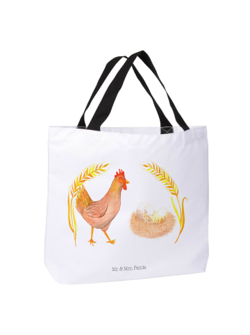 Mr. & Mrs. Panda Shopper Tasche Huhn Stolz ohne Spruch in Weiß