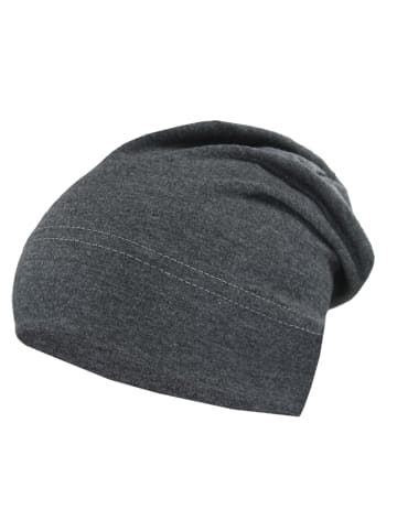 TupTam Jungen Beanie Mütze und Schlauchschal 2er Set in graphit