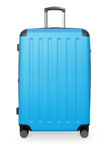 Hauptstadtkoffer Spree - Großer Koffer erweiterbar XL Trolley Aufgabegepäck, TSA, in Hellblau