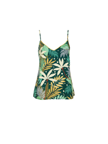 Cyberjammies Gabrielle Palm Leaf Cami in dark green