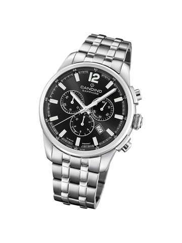 Candino Chronograph-Armbanduhr Candino Sport silber groß (ca. 44mm)