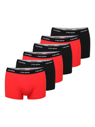 CECEBA Pants 6Er Pack Monza in rot-mittel-uni