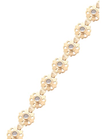faina Women Floral Motif Bracelet in Rose Gold