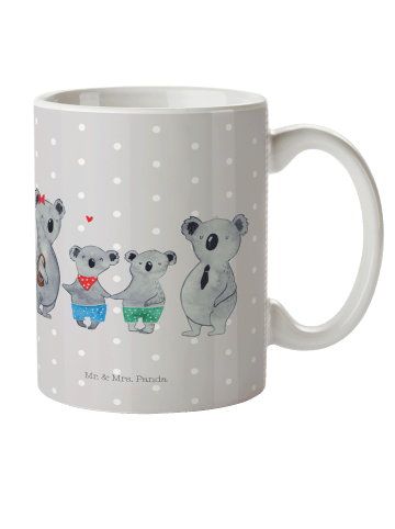 Mr. & Mrs. Panda Kindertasse Koala Familie zwei ohne Spruch in Grau Pastell