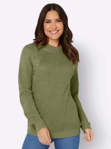 Sieh an! Langarm-Pullover in schilf