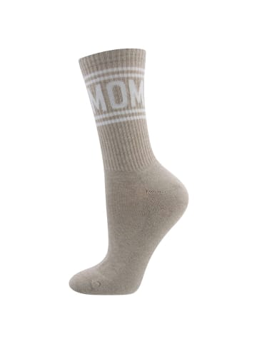 ewers Socken MOM Mini Me in dunkel beige meliert
